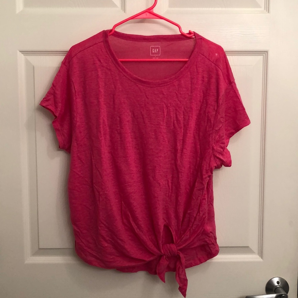Tie front T-shirt